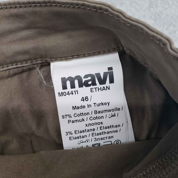 MAVI Jeans Ethan Chino Shorts Mens Size 46 Brown/Green Khaki Outdoorts Casual - Picture 6 of 6